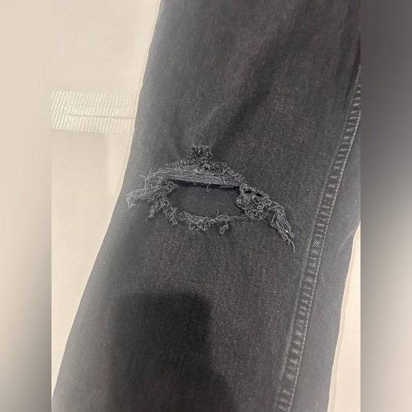 Abercrombie & Fitch 90s Straight Ultra High Rise Jeans Women’s 29 Short Black - Picture 6 of 14